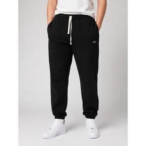 NWT‎ Alo Yoga Sweatpant L Black Quiet Luxury Unisex Athletic Lounge Casual Gym